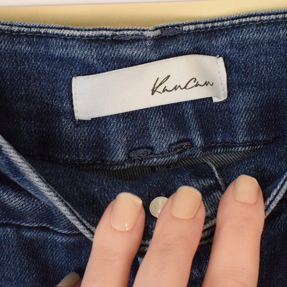 KanCan Cinthia Y2K High Rise Wide Leg Super Flare Medium Wash Denim Jeans  11/29 - Picture 7 of 9